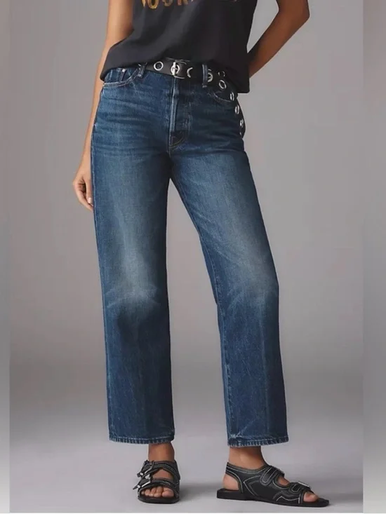 MOTHER SUPERIOR Jeans Rambler Ankle Well Stacked Blue Size 26 - Picture 1 of 15